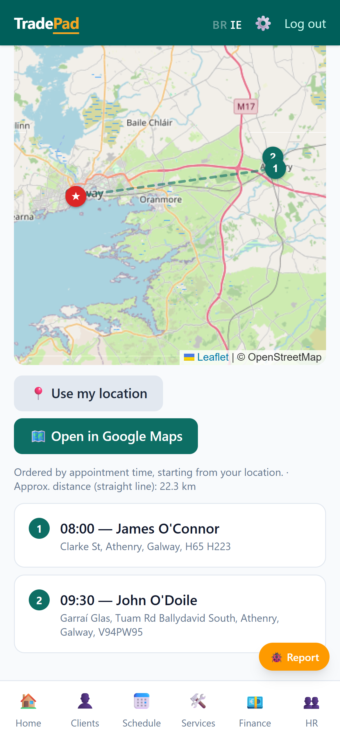 Day route